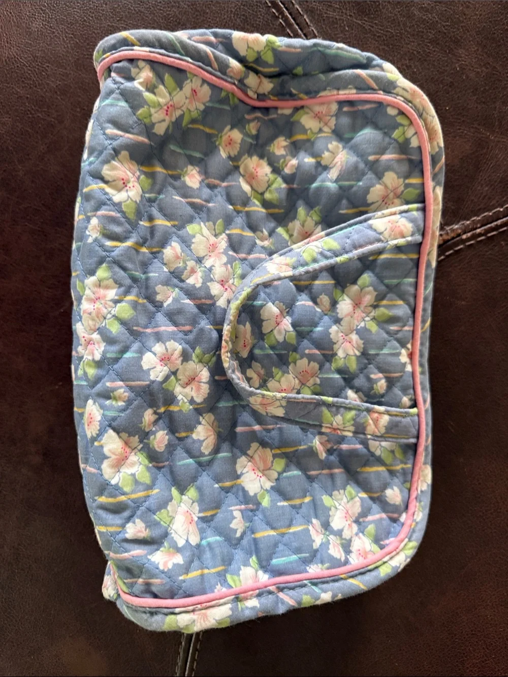 Floral Quilted Cosmetic Bags